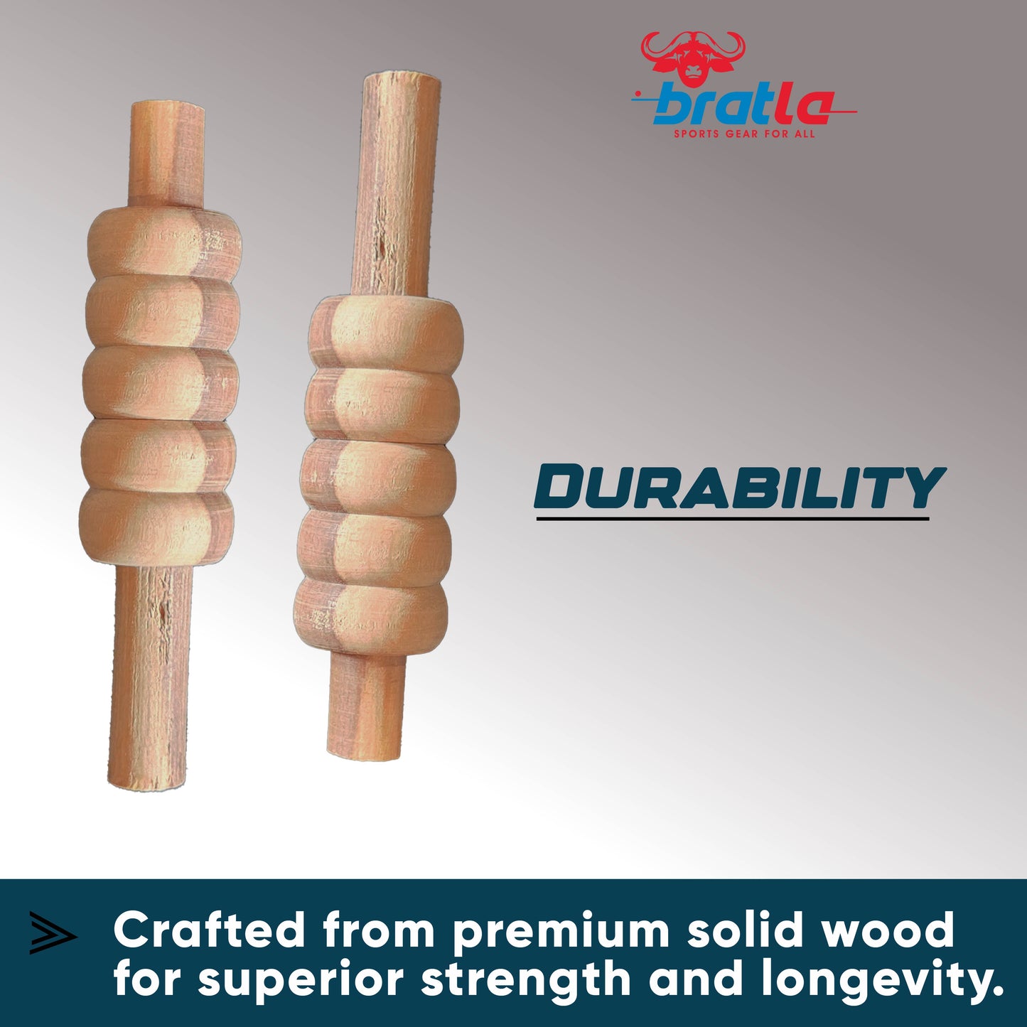 CBB Cricket Stumps Wicket Bails Heavy Duty Set of 4 Standard Size