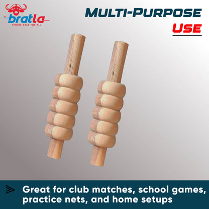 CBB Cricket Stumps Wicket Bails Heavy Duty Set of 4 Standard Size