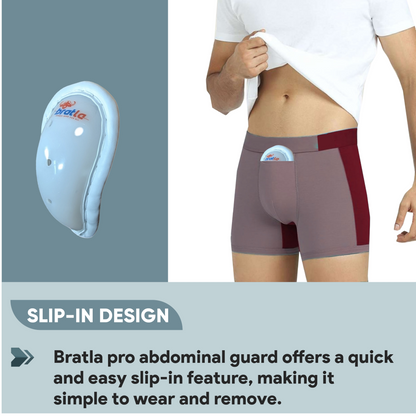 Bratla Pro Cricket Abdominal Guard Slip-in Groin Protector Adult