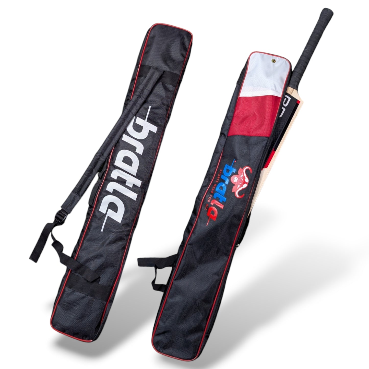 Bratla Cricket Bat Cover Bag Full Length All-in-One Padded Shoulder Strap