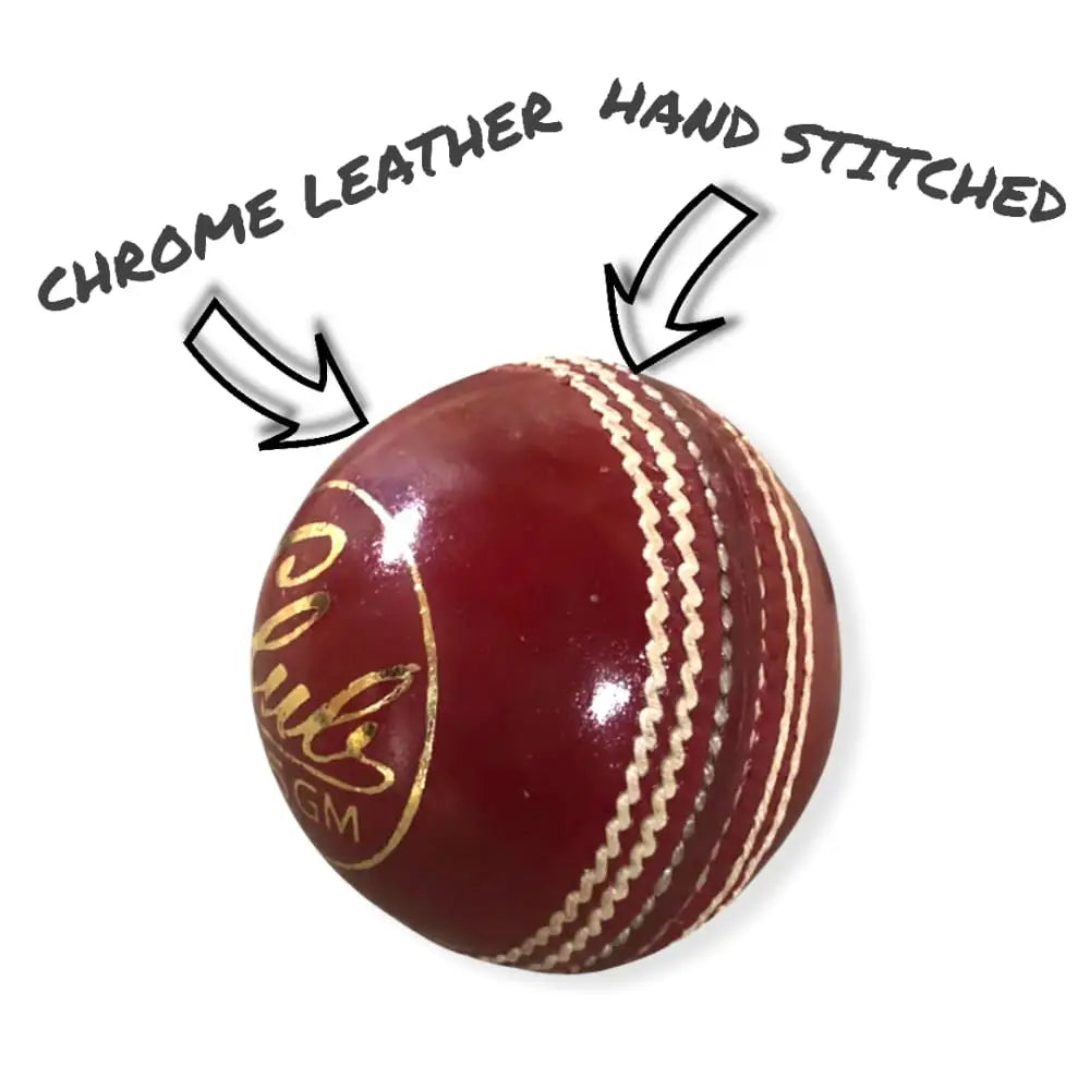 Bratla Club Cricket Ball Leather Hard Ball for Junior & Senior Pack of 6 - BALL - 4 PCS LEATHER