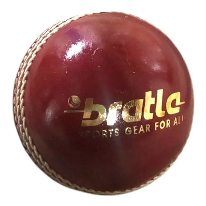 Bratla Club Cricket Ball Leather Hard Ball for Junior & Senior Pack of 6 - BALL - 4 PCS LEATHER