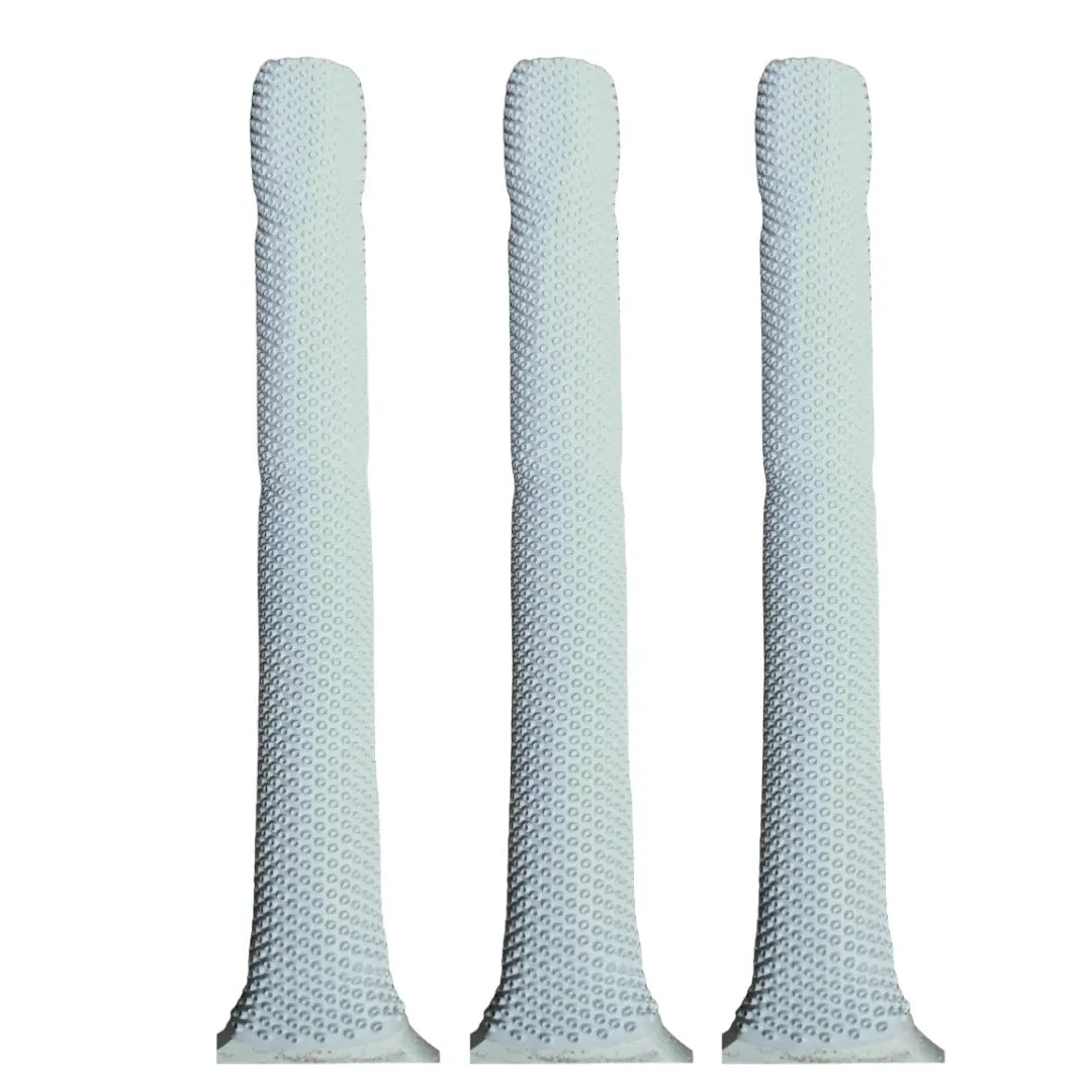 Bratla Cricket Bat Rubber Grip Octopus Design Pack of 3 - White - Cricket Bat Grip