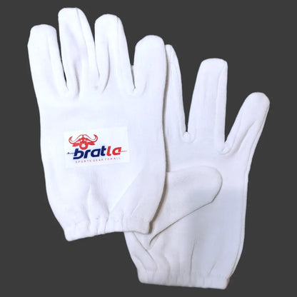 Bratla Cricket Batting Gloves Inner Pro Full Cotton | Premium Quality - GLOVE - BATTING