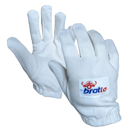 Bratla Cricket Batting Gloves Inner Pro Full Cotton | Premium Quality - GLOVE - BATTING INNER