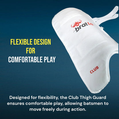 Bratla Cricket Club Thigh Guard Pad Protector Foam Padded Super Lightweight - BODY PROTECTORS - THIGH GUARD