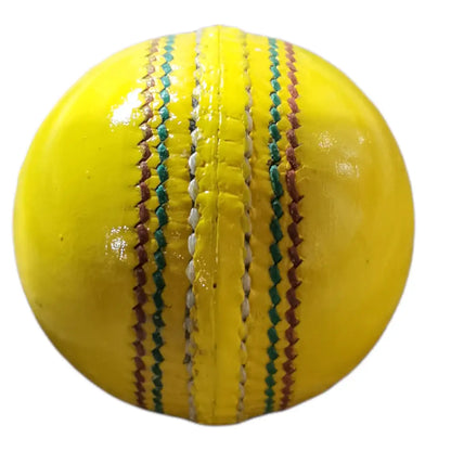 Bratla Indoor Cricket Ball Yellow Lightweight Specifically Designed for Indoor Games - Yellow - BALL - INDOOR