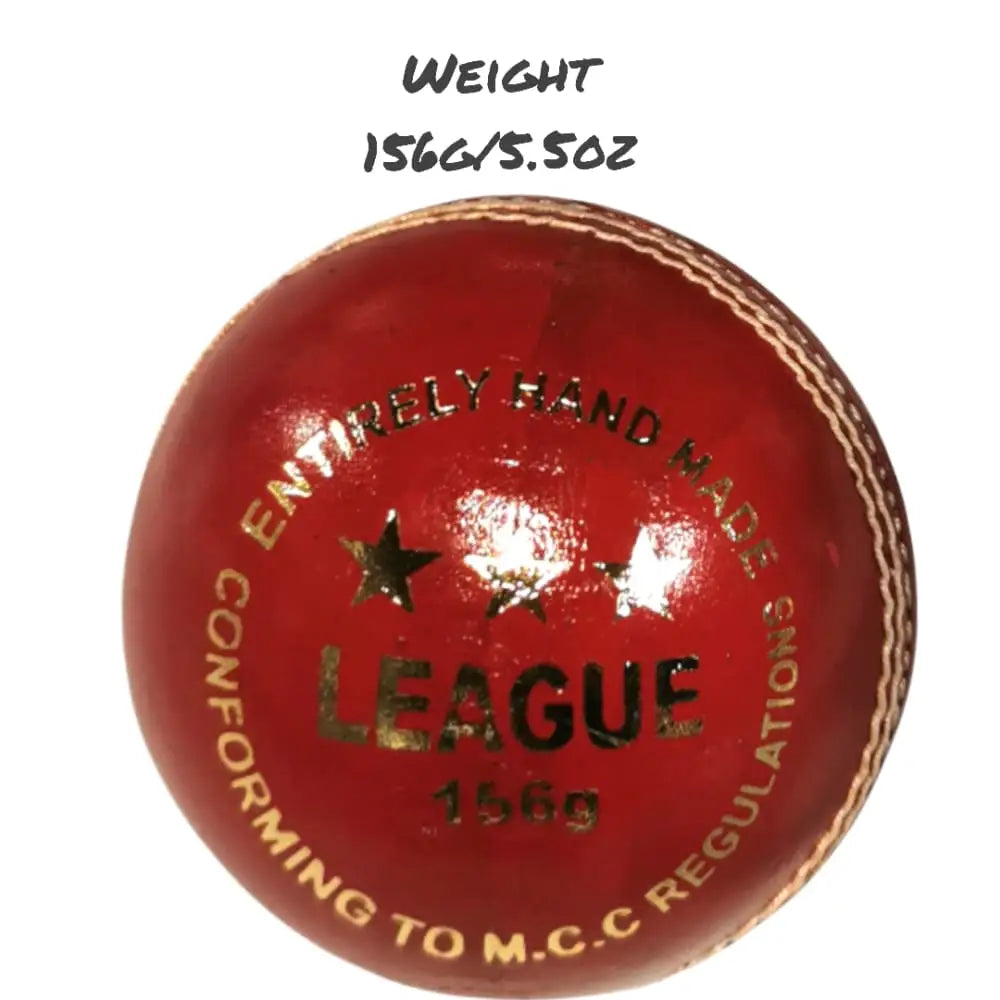 Bratla League Cricket Ball Leather Hard Ball Hand Stitched Pack of 6 Senior - BALL - 4 PCS LEATHER