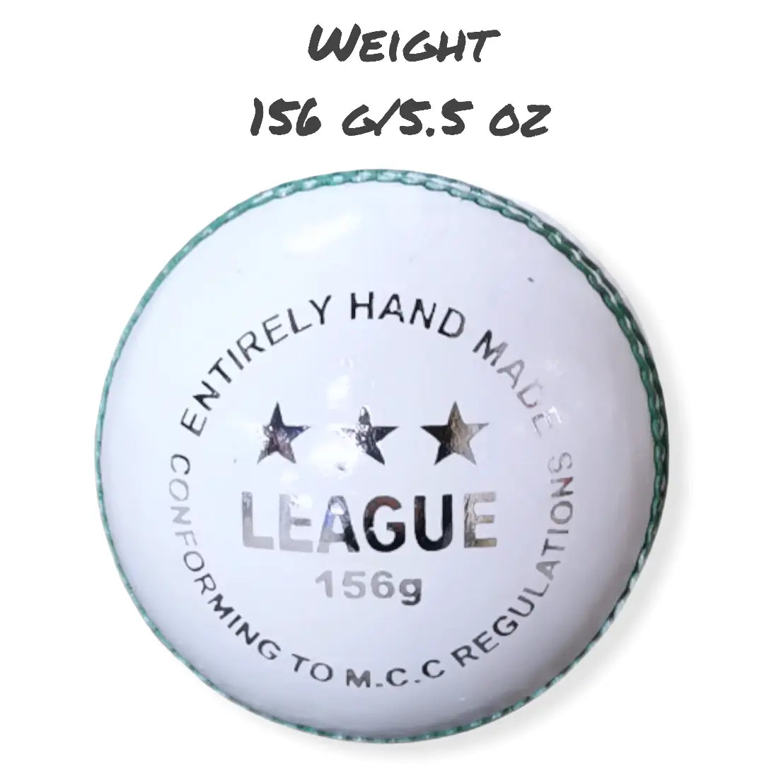 Bratla League Cricket Ball Leather Hard Ball Hand Stitched Senior - BALL - 4 PCS LEATHER