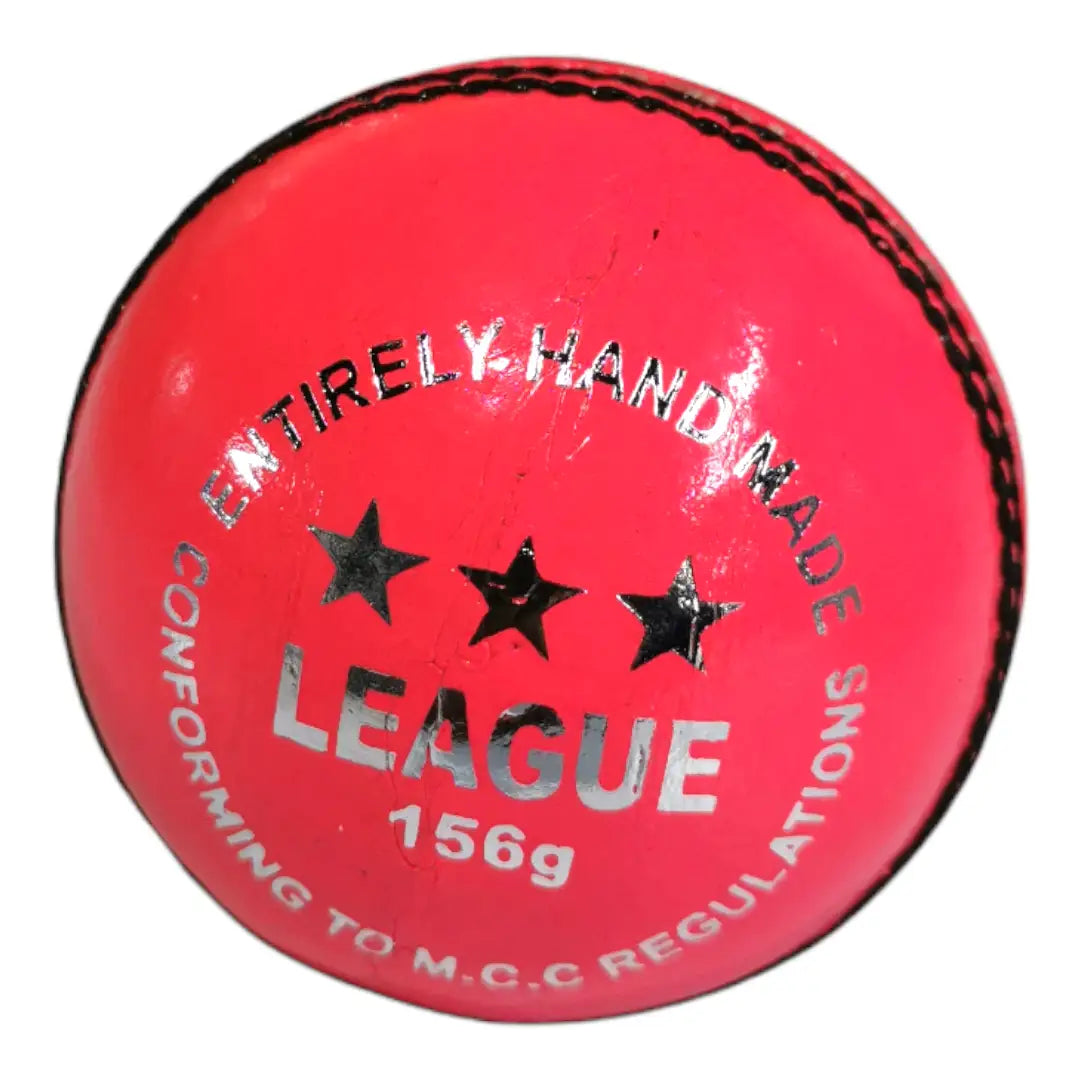 Bratla League Cricket Ball Leather Hard Ball Hand Stitched Senior - BALL - 4 PCS LEATHER