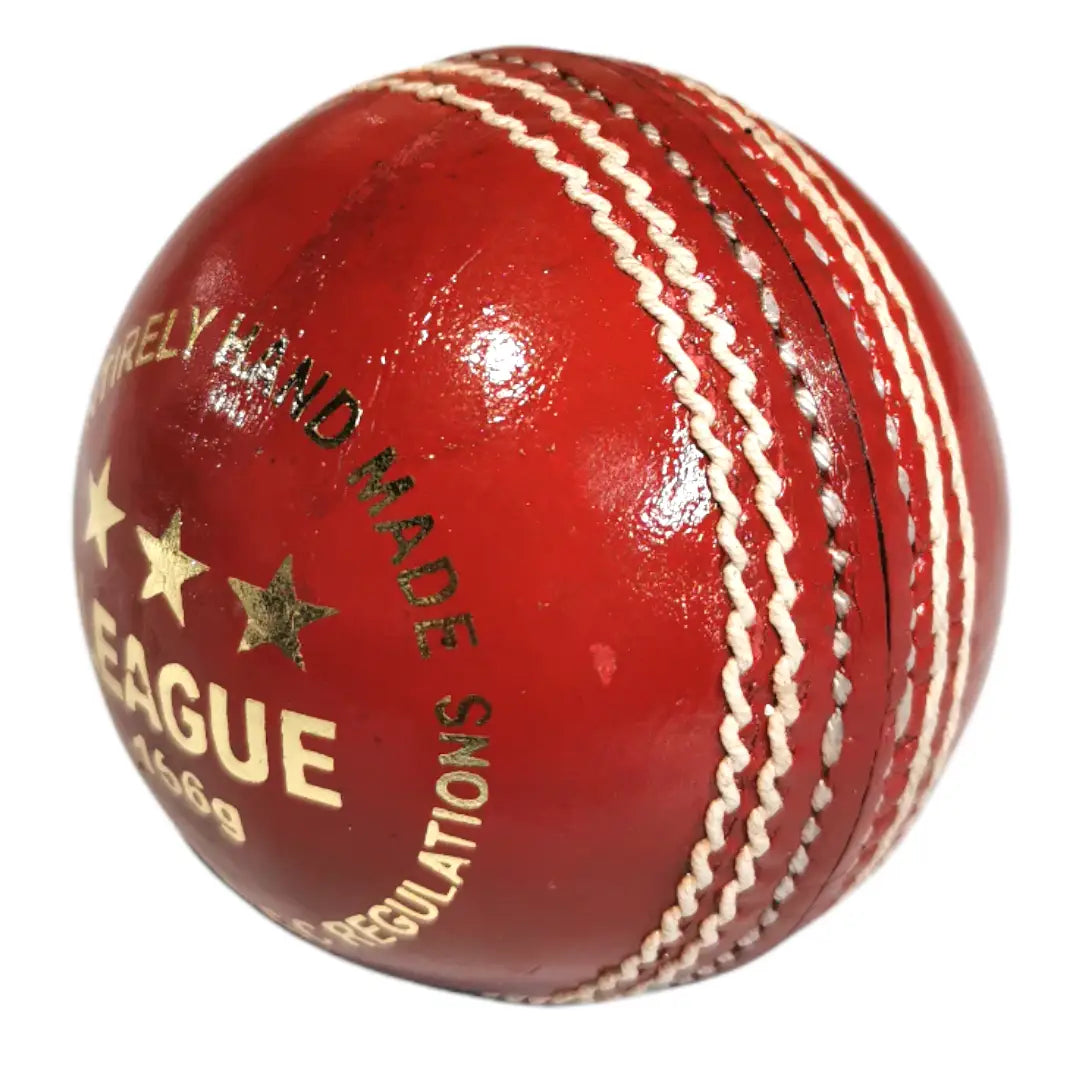 Bratla League Cricket Ball Leather Hard Ball Hand Stitched Senior - BALL - 4 PCS LEATHER