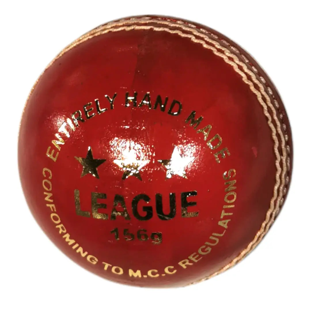 Bratla League Cricket Ball Leather Hard Ball Hand Stitched Senior - BALL - 4 PCS LEATHER