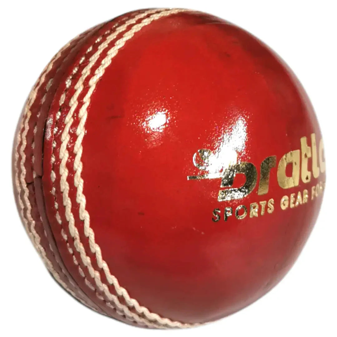 Bratla League Cricket Ball Leather Hard Ball Hand Stitched Senior - BALL - 4 PCS LEATHER