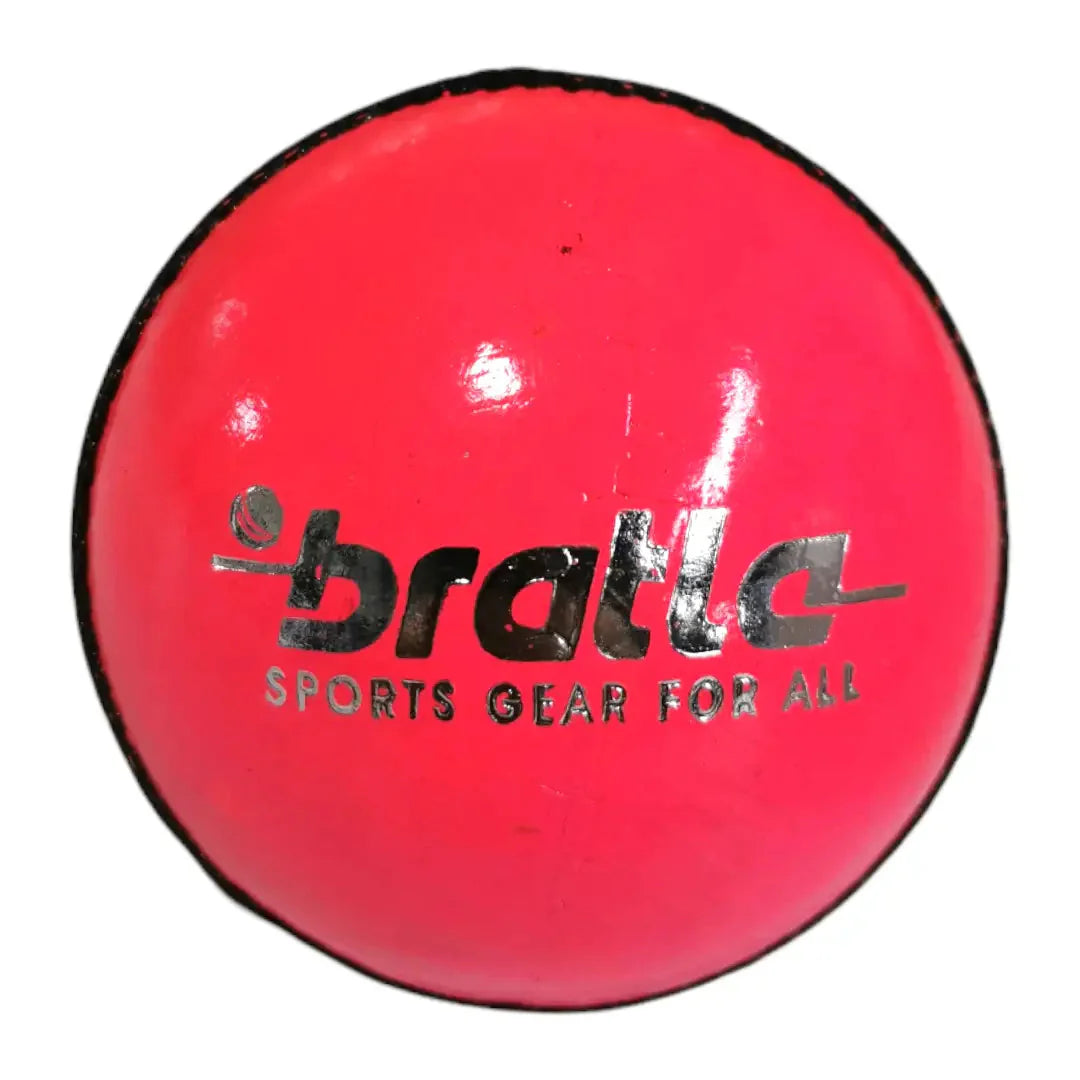 Bratla League Cricket Ball Pink Leather Hard Ball Hand Stitched Pack of 6 Senior - Pink / Senior - BALL - 4 PCS LEATHER