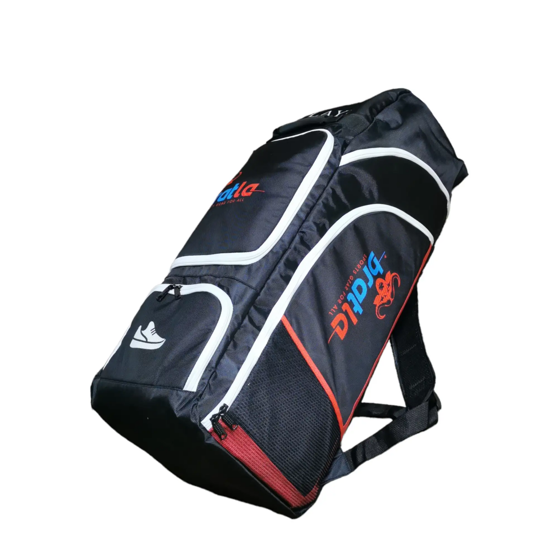 Bratla Player Edition Cricket Kit Bag Duffle for Full Size Kit with 7 Pockets Black - BAG - PERSONAL