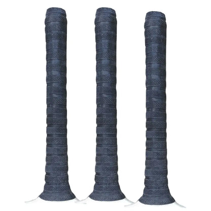 Bratla Players Cricket Bat Rubber Grip Pack of 3 - Black - Cricket Bat Grip