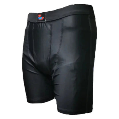 Bratla Pro Cover Point Trunk Short with Pouch - Small / Black - BODY PROTECTORS - SUPPORTERS