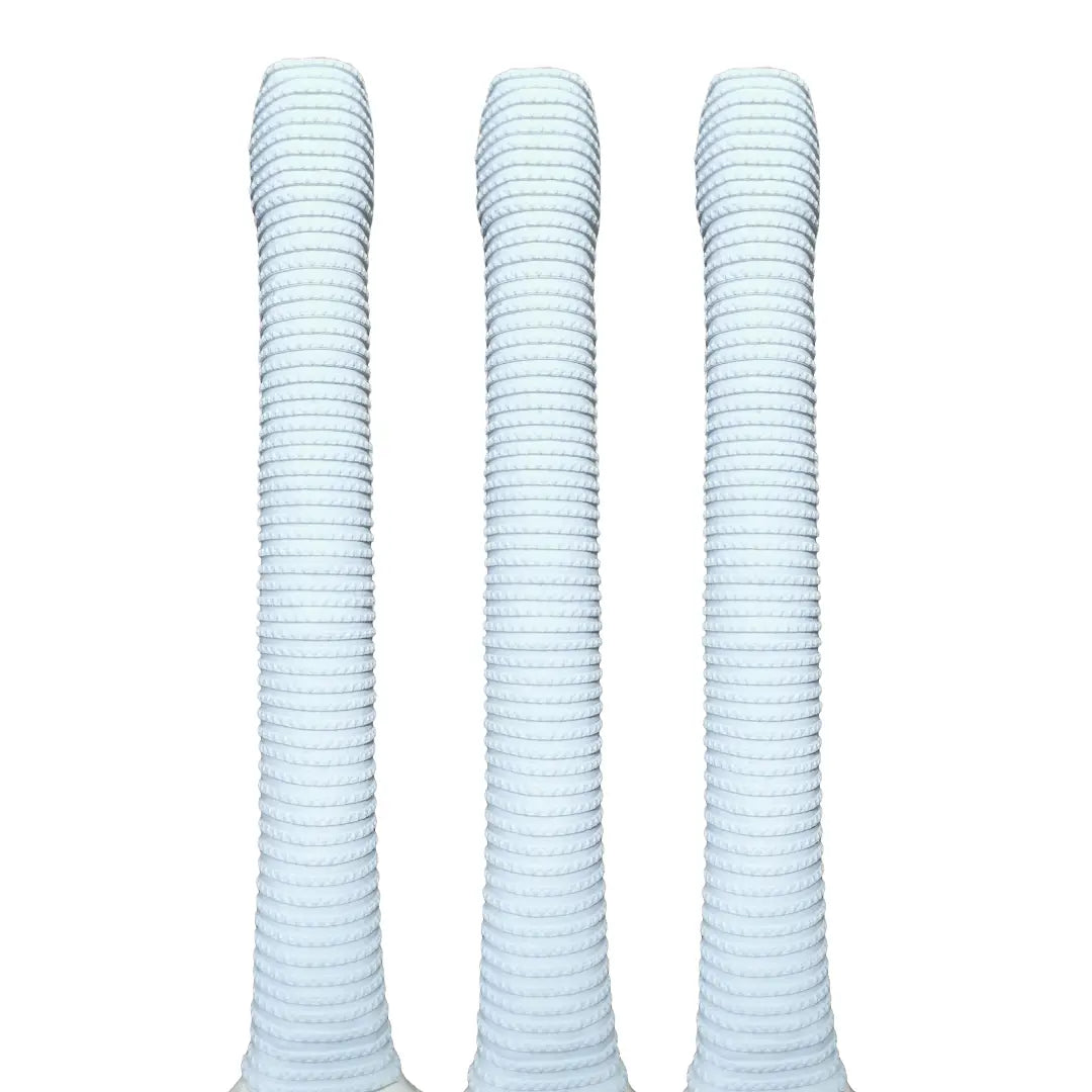 Bratla Pro Cricket Bat Rubber Grip Pack of 3 - White - Cricket Bat Grip