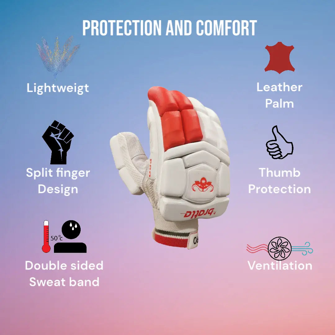 Bratla Pro Cricket Batting Gloves - GLOVE - BATTING