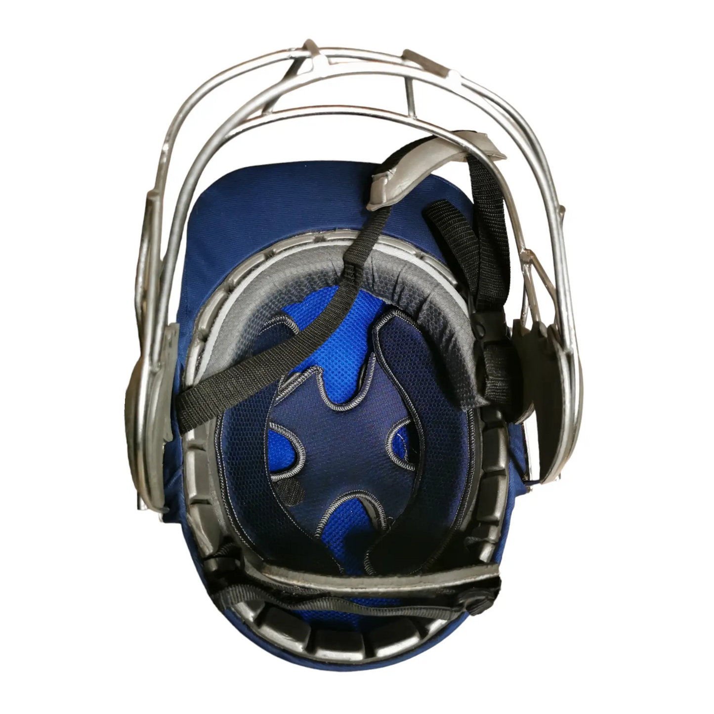 Bratla Cricket Helmet Navy With Extra Padding Neck guard Fixed Grille - HELMETS & HEADGEAR