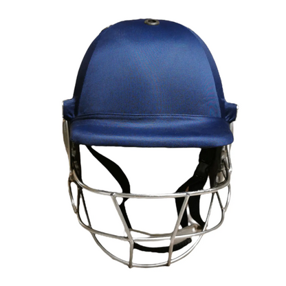 Bratla Cricket Helmet Navy With Extra Padding Neck guard Fixed Grille - HELMETS & HEADGEAR