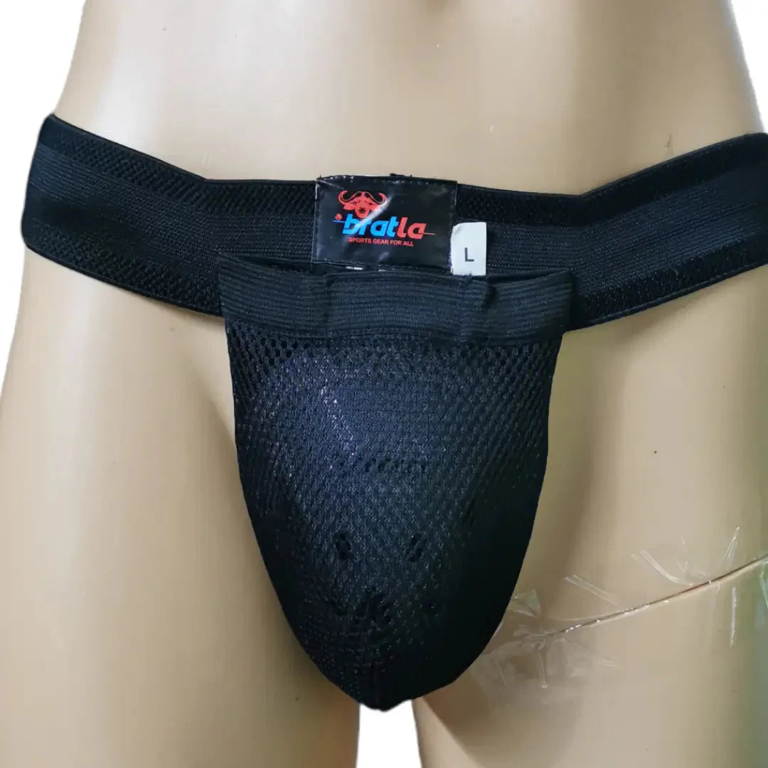 Bratla Pro Cricket Jock Strap Underwear Supporter - XSmall/Youth / Black - BODY PROTECTORS - SUPPORTERS