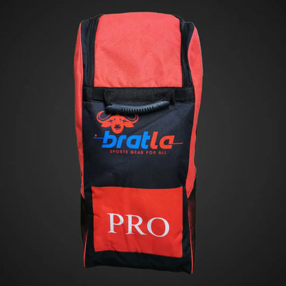 Bratla Pro Cricket Kit Bag Duffle for Junior Cricketers Black/Red - BAG - PERSONAL