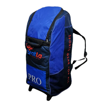 Bratla Pro Cricket Kit Bag Duffle Wheelie for Junior Cricketers Navy/Blue - BAG - PERSONAL