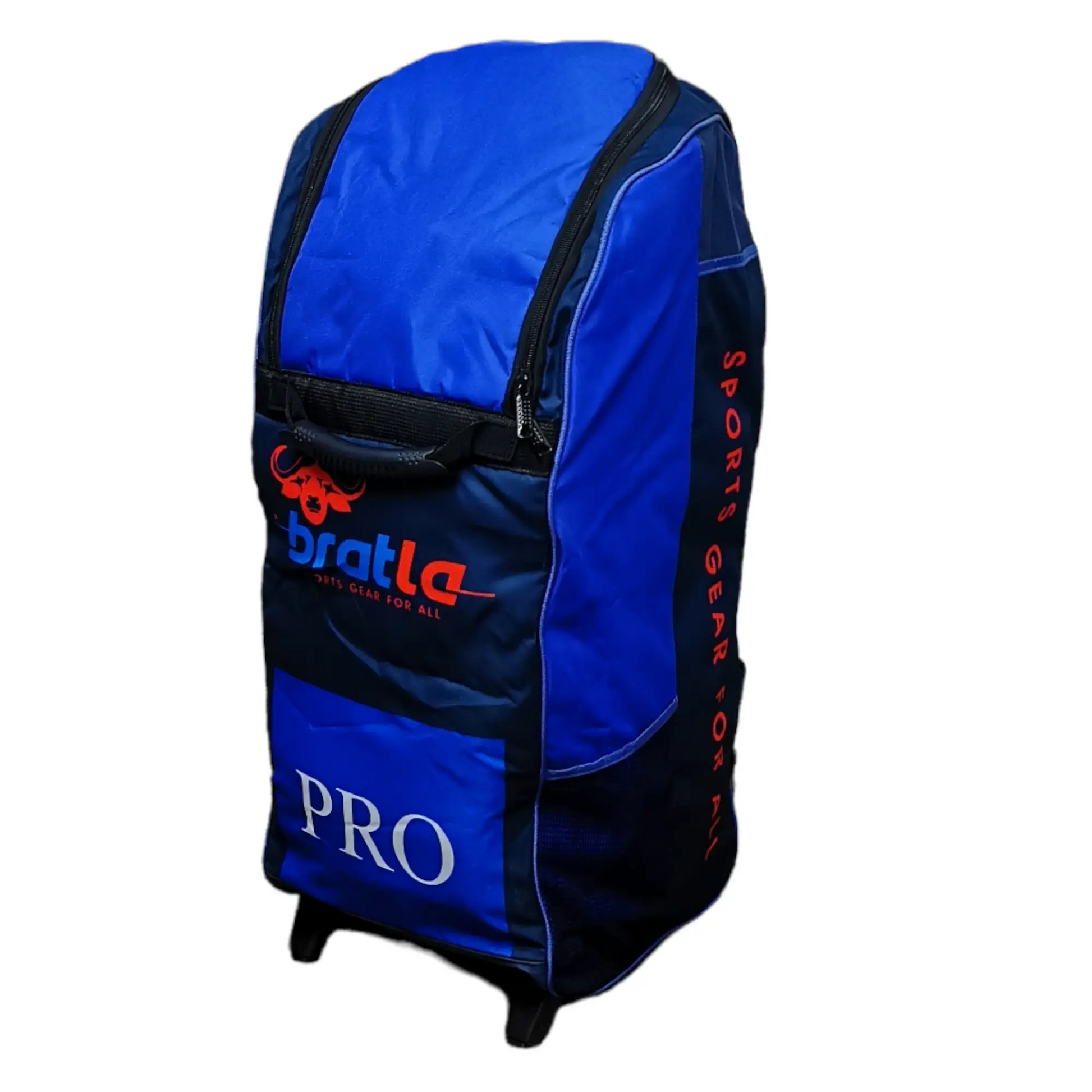 Bratla Pro Cricket Kit Bag Duffle Wheelie for Junior Cricketers Navy/Blue - BAG - PERSONAL