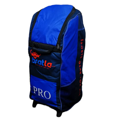 Bratla Pro Cricket Kit Bag Duffle Wheelie for Junior Cricketers Navy/Blue - BAG - PERSONAL