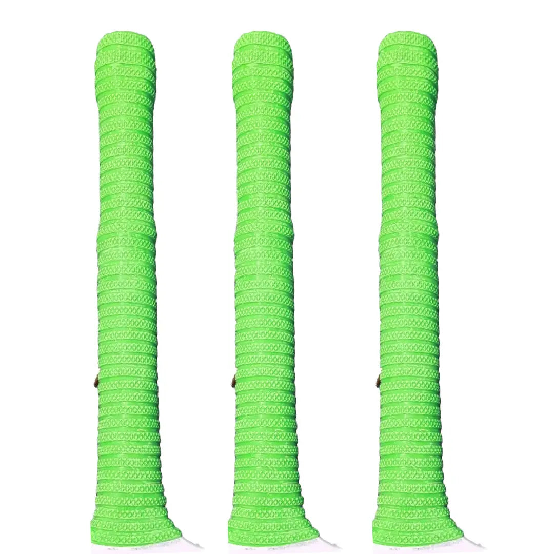 Bratla Pro Plus Cricket Bat Rubber Grip Pack of 3 - Green - Cricket Bat Grip