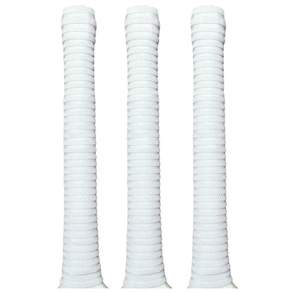 Bratla Pro Plus Cricket Bat Rubber Grip Pack of 3 - White - Cricket Bat Grip