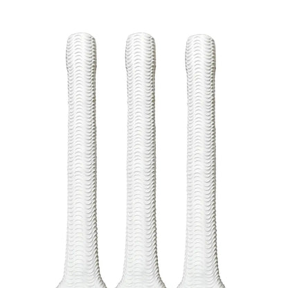 Bratla Ripple Wave Cricket Bat Rubber Grip Pack of 3 - White - Cricket Bat Grip