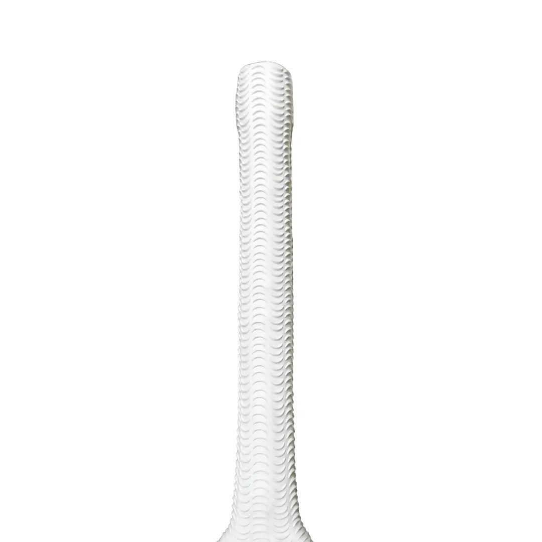 Bratla Ripple Wave Cricket Bat Rubber Grip - White - Cricket Bat Grip