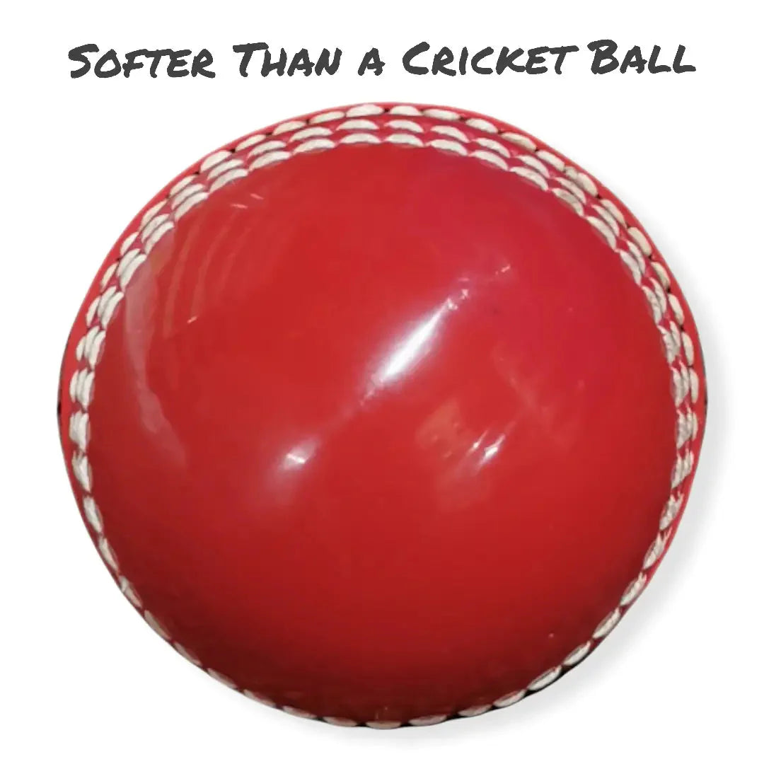 Bratla Training Cricket Ball PVC Red Ideal Skill Ball Lightweight Raised Seam - Senior / Red - BALL - TRAINING JUNIOR