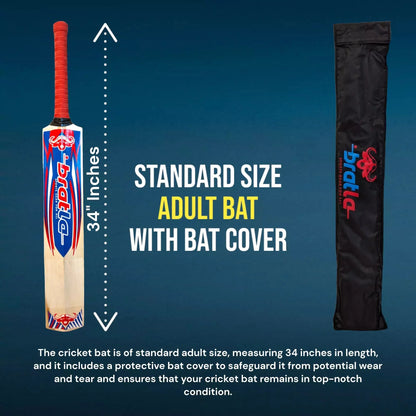 Bratla Ultimate Chaser Kashmir Willow Cricket Bat Adult - BATS - MENS KASHMIR WILLOW