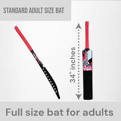 CBB Black Tiger Cricket Bat For Tape Tennis Softball Lightweight Men - BATS - SOFTBALL