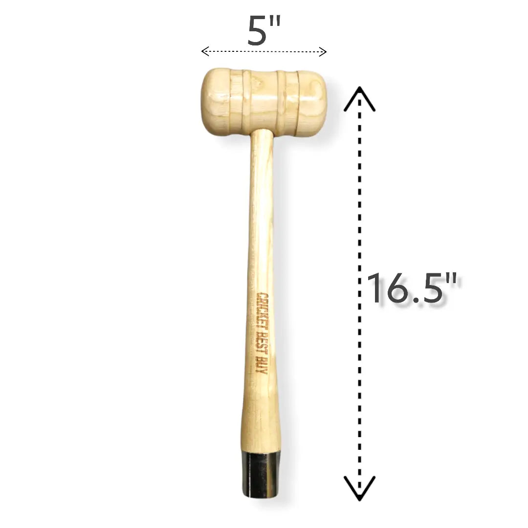 CBB Cricket Bat Mallet and Cone Combo Knocking Bat Apply Rubber Grip - Bat Mallet