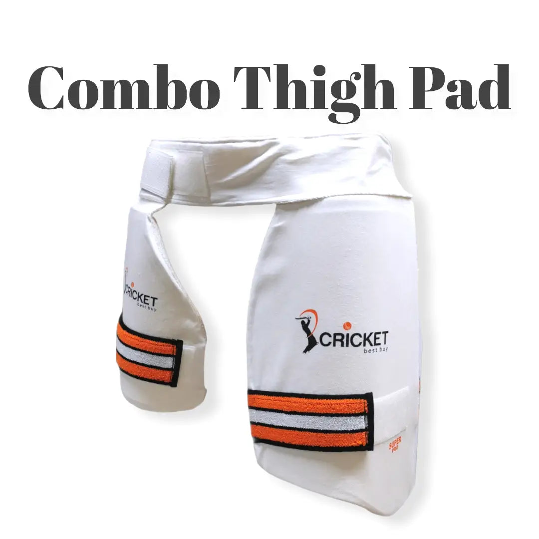 CBB Cricket Thigh Pad Guard Super Pro Combo All-in-One Protects Both Sides - BODY PROTECTORS - THIGH GUARD