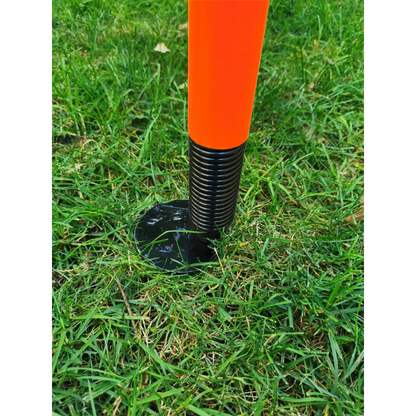 CBB Target Training Stump Wicket Metal Spring Loaded Orange Standard Full Size - STUMPS & BAILS