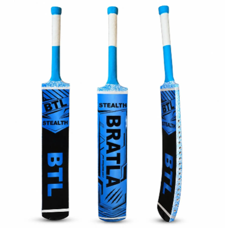 Bratla BTL Stealth Adult Cricket Bat for Tape Ball & Tennis Ball Cricket - Full Size Popular Willow Cricket Bat for Power, Control, Street & Practice Play